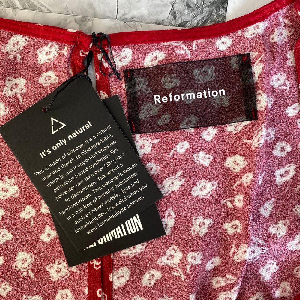 New REFORMATION Cheri Mini dress - Picture 6 of 9